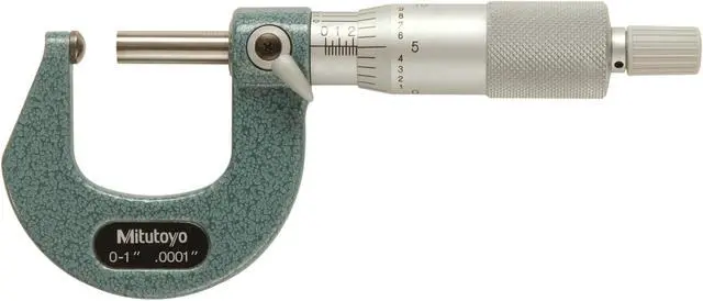 Alt view image 2 of 3 - MITUTOYO 115-153 Spherical Anvil Micrometer,0-1"