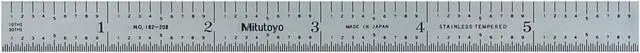 Alt view image 3 of 4 - MITUTOYO 182-208 Flexible Rule,SS,150 x 13mm