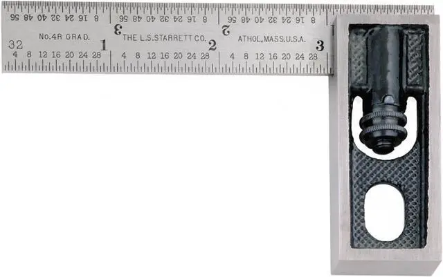Alt view image 2 of 3 - STARRETT 13A Double Square,3-1/2x9/16 In,4R Grad,2 Pc