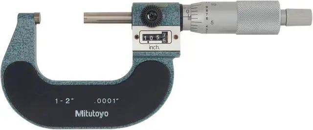 Alt view image 4 of 4 - MITUTOYO 193-212 Digital Micrometer,1 to 2",Friction