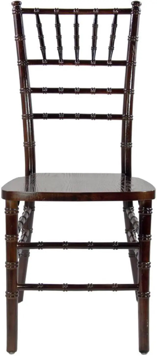 Alt view image 3 of 20 - 36 Brown Wooden Stackable Traditional Chiavari Chair