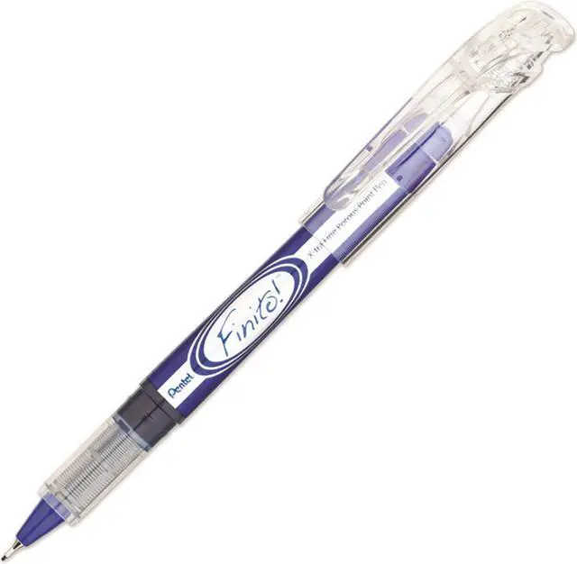 Alt view image 11 of 11 - Pentel FINITO! Porous Point Pen, Extra Fine Point Tip, Blue Ink, Box of 12 (SD98-C)