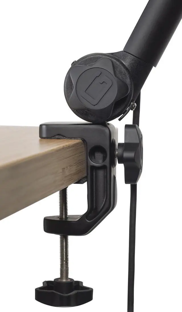 Alt view image 10 of 11 - Gator Cases Deluxe Frameworks Desktop Mic Boom Stand