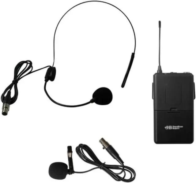 Main image of HamiltonBuhl VENU100A and Venu80A Belt Pack with Lapel Mic and Head-worn Mic Frequency 915.00 MHz