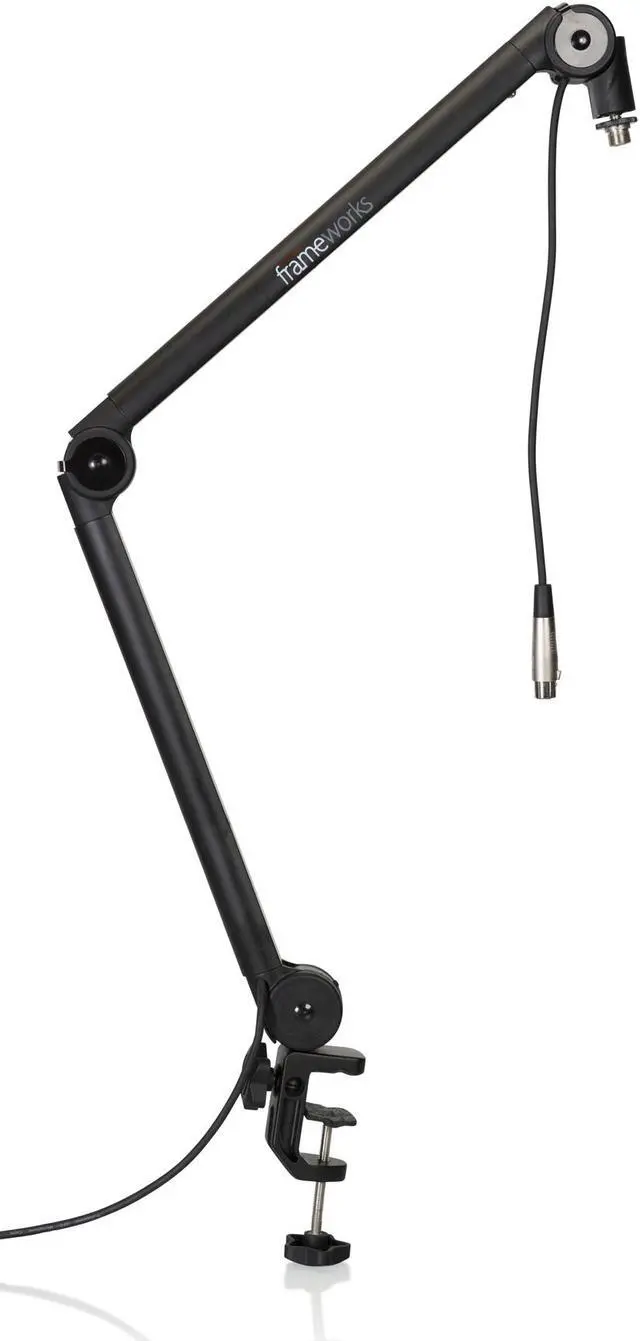 Alt view image 6 of 11 - Gator Cases Deluxe Frameworks Desktop Mic Boom Stand