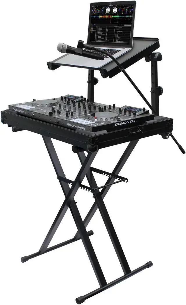 Alt view image 2 of 8 - odyssey ltbxs2mtcp 2tier dj xstand combo pack