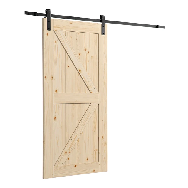 Alt view image 2 of 6 - Artisan Sliding Door 36 Kit, Unfinished With Sliding Door Hardware