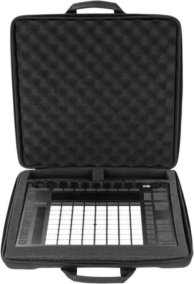Alt view image 2 of 6 - NEW STREEMLINE UNIVERSAL CARRYING BAG WITH PLUCK FOAM INTERIOR , HOLDS THE ABLETON PUSH 2 AND GEAR OF SIMILAR SIZE or smaller (EMPTY INTERIOR DIMENSIONS: 16.5" x 16.5" x 2")