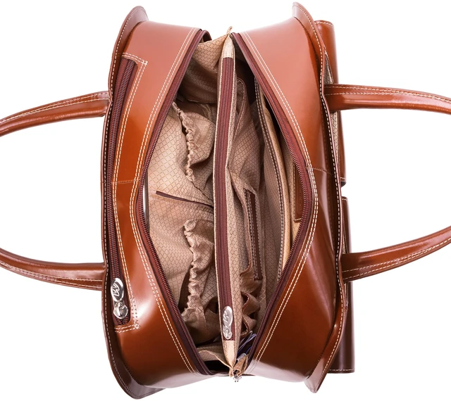 Alt view image 12 of 15 - MCKLEIN COMPANY LLC 96184A DAVIS BROWN LEATHER WHEELED