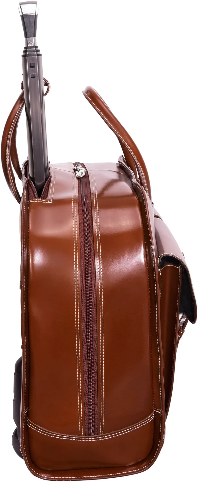 Alt view image 11 of 15 - MCKLEIN COMPANY LLC 96184A DAVIS BROWN LEATHER WHEELED