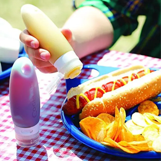 Alt view image 2 of 4 - Coghlan's 1950 Silicone BPA Free Condiment Holder Travel Bottle Set 3-Pack