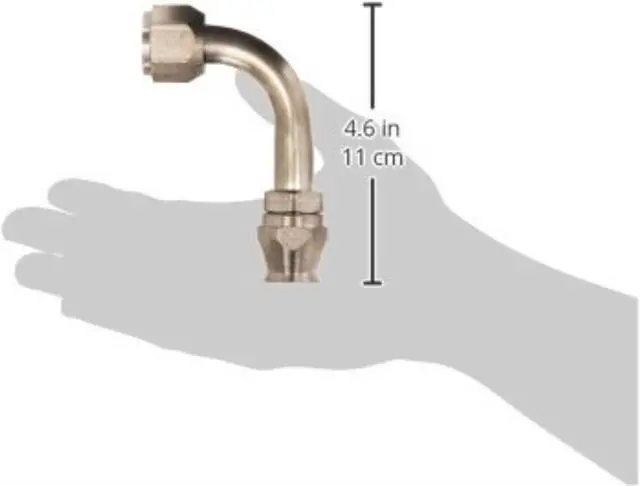 Main image of Aeroquip FCE1734 Nickel Plated Steel - 08AN A/C 90 Degree Female O-Ring Pilot