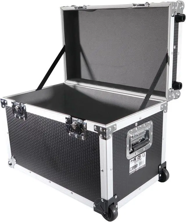 Alt view image 2 of 8 - Roll-away Utility Case W-Retractable Handle and Low-Profile Recessed Wheels 17" x 24.5" x 15" 2.2 Cu.Ft.