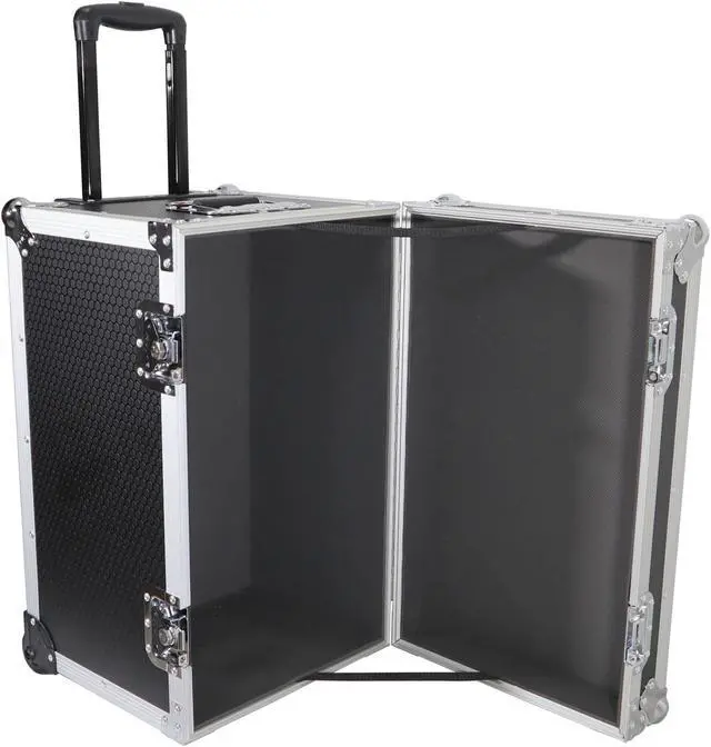 Alt view image 3 of 8 - Roll-away Utility Case W-Retractable Handle and Low-Profile Recessed Wheels 17" x 24.5" x 15" 2.2 Cu.Ft.