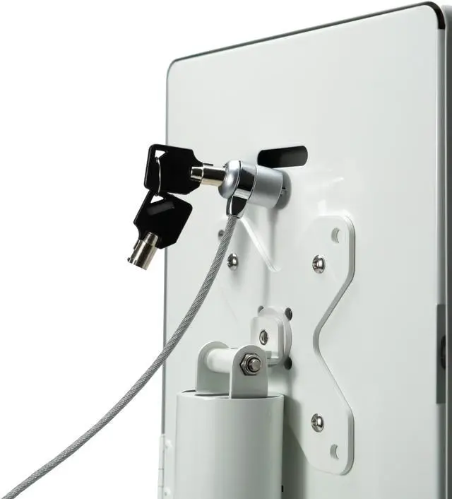 Alt view image 9 of 17 - CTA Digital Hyperflex Security Kiosk Stand for Tablets WHITE PADHSKSW