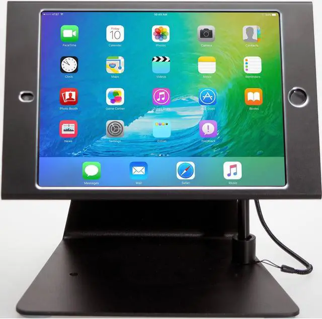 Alt view image 14 of 20 - Cta Digital Desktop Anti-Theft Stand Ipad Black Case Rotates 360 Degrees