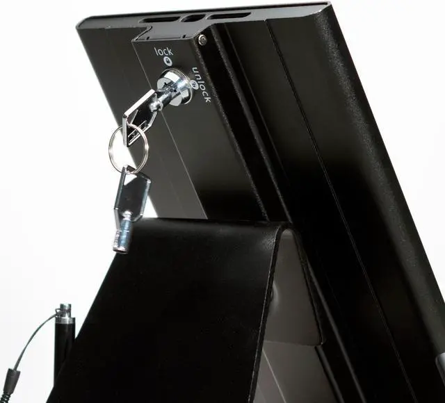Alt view image 13 of 20 - Cta Digital Desktop Anti-Theft Stand Ipad Black Case Rotates 360 Degrees