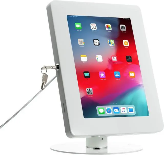 Alt view image 8 of 17 - CTA Digital Hyperflex Security Kiosk Stand for Tablets WHITE PADHSKSW