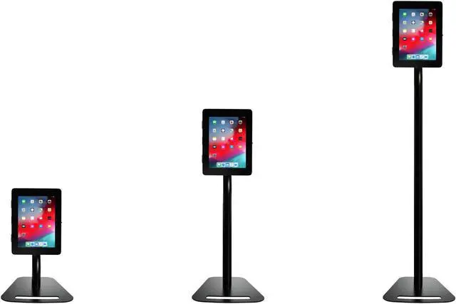 Alt view image 12 of 15 - Cta Digital Premium Height-Adjustable Floor-To-Desk Security Kiosk For Tablets