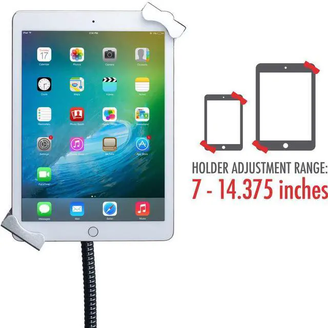 Alt view image 18 of 20 - CTA Digital - PAD-PARAF - CTA Digital Premium Locking Floor Stand Kiosk - Up to 10.5 Screen Support - 13.5 Width x 16