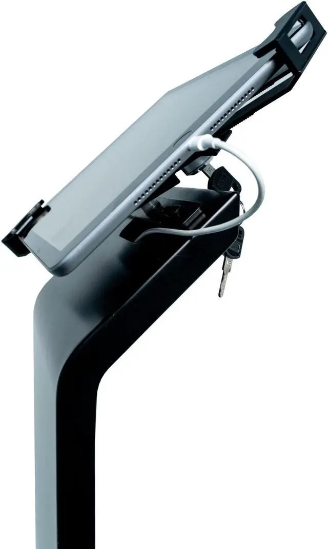 Alt view image 8 of 16 - CTA Digital - PAD-PARAFU - CTA Digital Premium Locking Floor Stand Kiosk (Universal) - Up to 14 Screen Support - 50