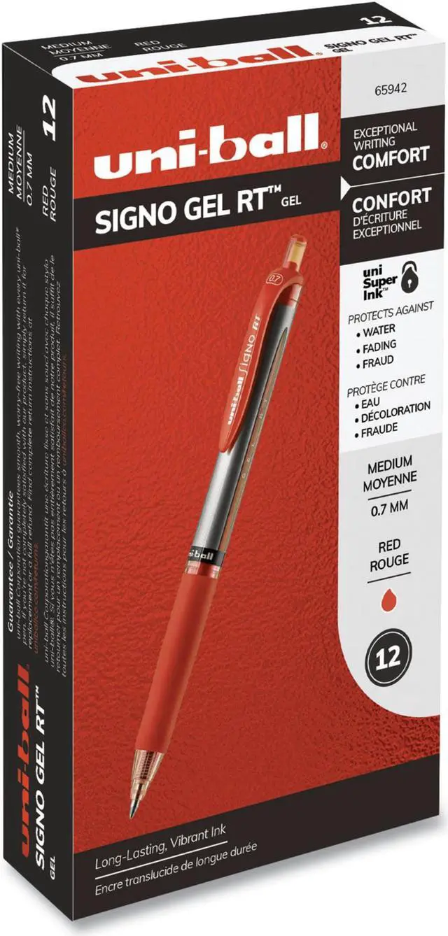 Main image of uni-ball Signo Retractable Gel Pen ,PEN,UNI-BLL,GELRT .7,RD