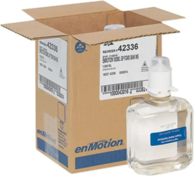 Alt view image 2 of 3 - Georgia Pacific Professional GP enMotion Automated Touchless Soap/Sanitizer Refill ,SANITIZER,HIGH USE FM,CLR