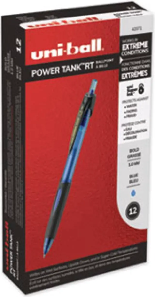Alt view image 2 of 6 - uni-ball Power Tank RT Retractable Ballpoint Pen ,PEN,BPT,PWRTNK RT,BE