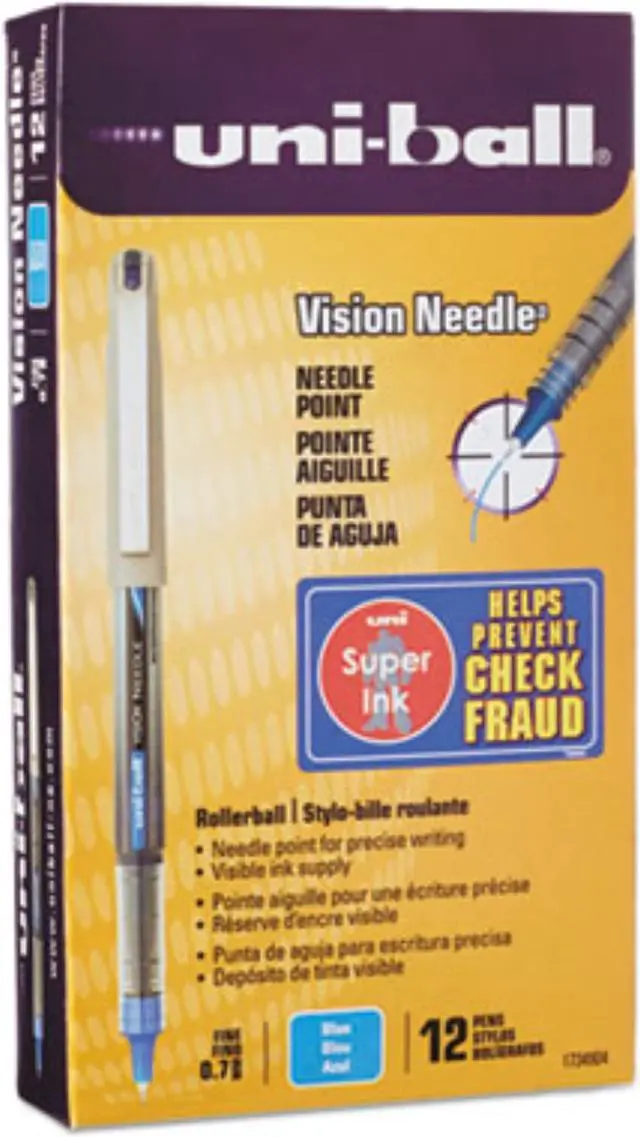 Alt view image 2 of 6 - uni-ball VISION Needle Stick Roller Ball Pen ,PEN,UB VISN NEEDLE,7MM,BE