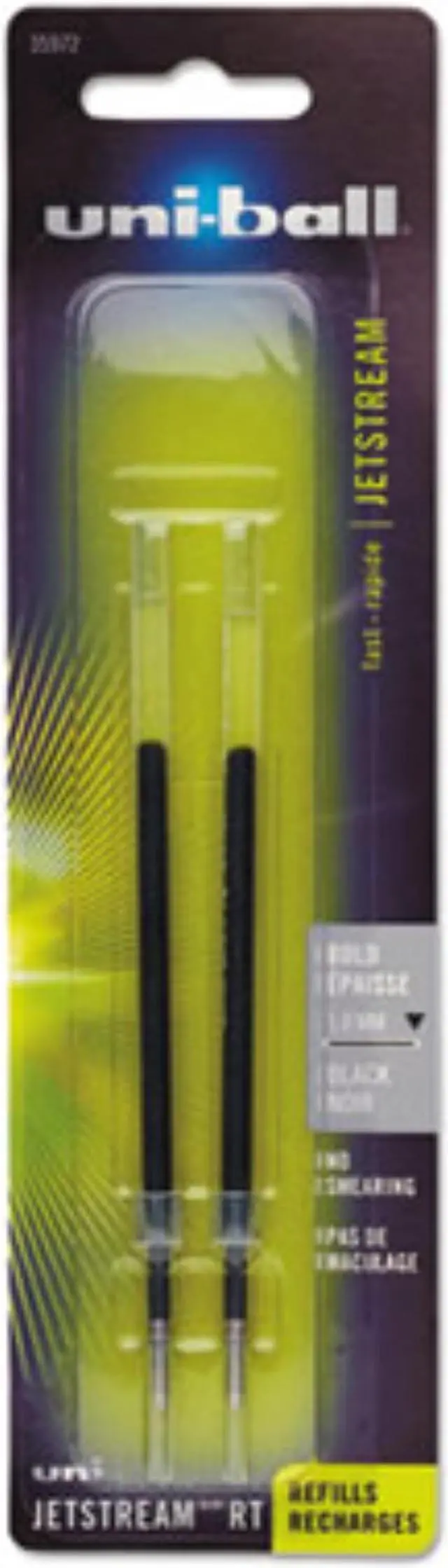 Alt view image 2 of 6 - uni-ball Refill for uni-ball JetStream RT Pens ,REFILL,JTSTRM RT BLD,2,BK