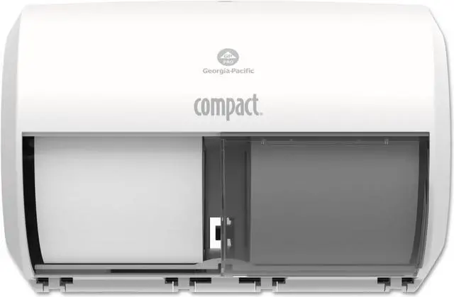 Main image of Georgia Pacific Professional Compact Coreless Side-by-Side Double Roll Tissue Dispenser ,DISPENSER,SIDEBYSIDE,WH