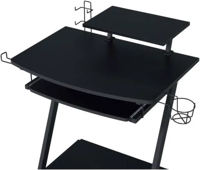 Alt view image 3 of 6 - Gaming Table, Black Finish