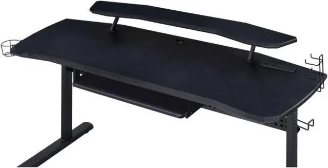 Alt view image 4 of 7 - Gaming Table w/USB Port, Black Finish