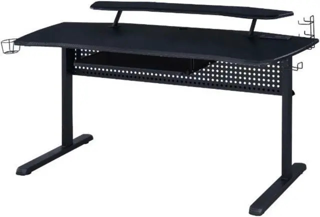 Main image of Gaming Table w/USB Port, Black Finish