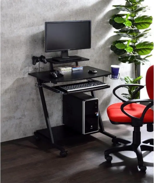 Alt view image 5 of 6 - Gaming Table, Black Finish