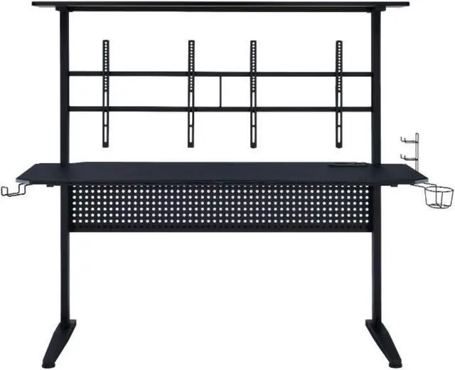 Alt view image 4 of 6 - Gaming Table w/USB Port, Black Finish