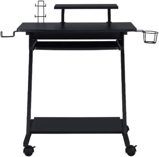 Alt view image 4 of 6 - Gaming Table, Black Finish