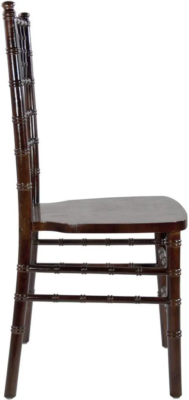 Alt view image 2 of 20 - 36 Brown Wooden Stackable Traditional Chiavari Chair