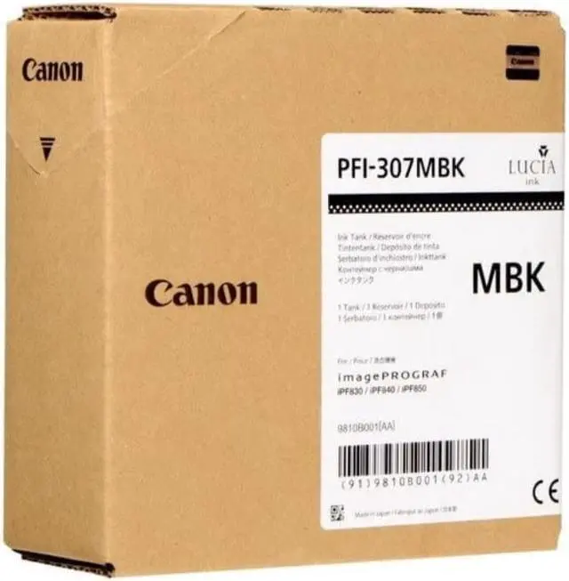 Alt view image 8 of 9 - Canon PFI-307 Ink Cartridge - Matte Black