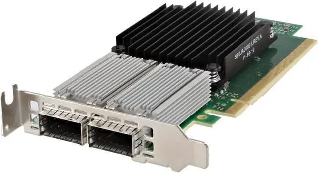 Alt view image 3 of 12 - MELLANOX ConnectX-5 EN Network Interface Card, 50GbE Dual-port QSFP28, PCIe3.0 x16, Tall Bracket, ROHS R6