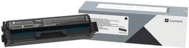 Alt view image 4 of 14 - Lexmark C340X10 Laser Toner Cartridge Black in Retail Packaging