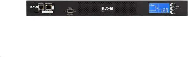 Alt view image 3 of 8 - Eaton ATS Rack PDU 1U 120V 1.92 kW 2 5-20P Input and 10 5-20R Single-Phase - NEMA 5-20P - 10 x NEMA 5-20R - 120 V AC - 1920 W - Network (RJ-45) - 1U - Horizontal - Rack-mountable EATS120