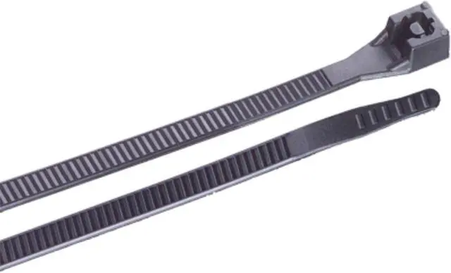 Alt view image 2 of 6 - Ancor 14" UV Black Standard Cable Zip Ties-100 Pack - 199215