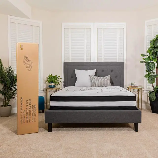 Alt view image 7 of 17 - Capri Comfortable Sleep 10 Inch CertiPUR-US Certified Hybrid Pocket Spring Mattress, King Mattress in a Box