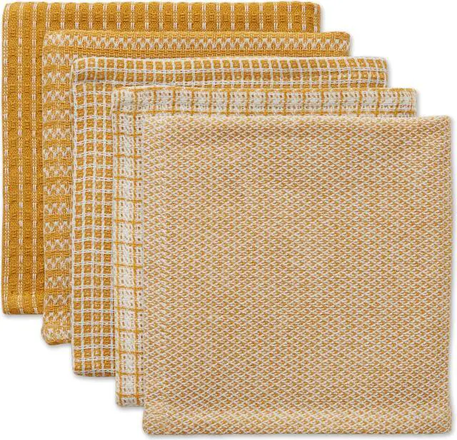 Main image of DII Asst Honey Gold Dishcloth (Set of 5)