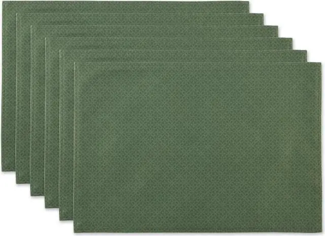 Main image of DII Artichoke Tonal Lattice Print Outdoor  Placemat (Set of 6)