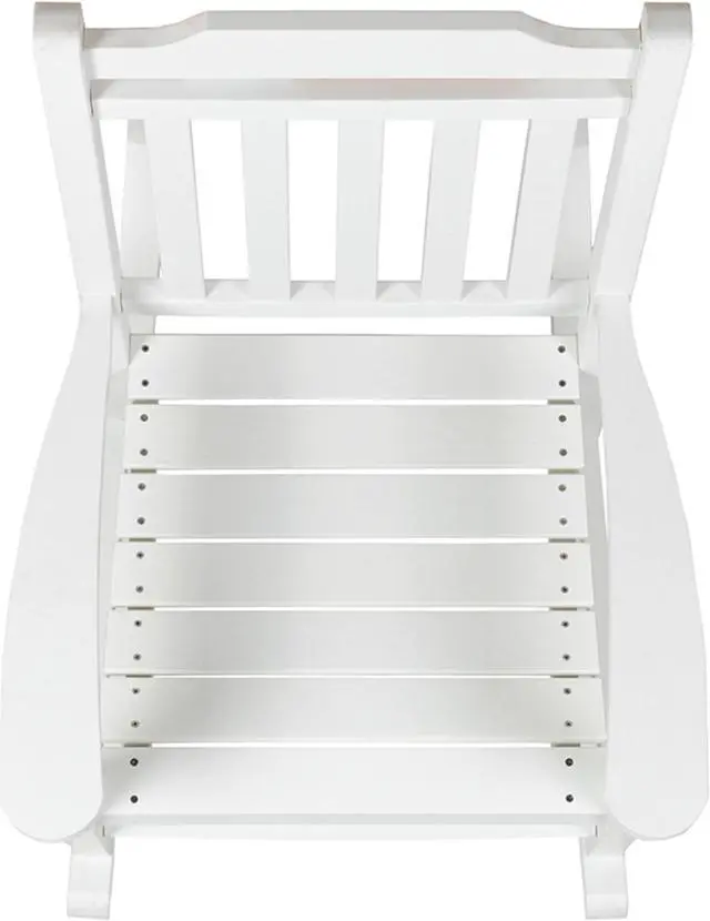 Alt view image 12 of 20 - Winston All-Weather Rocking Chair in White Faux Wood