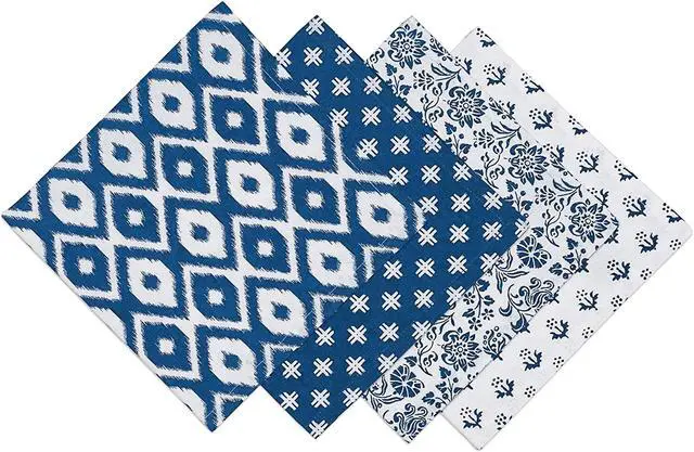 Main image of DII Assorted Indigo Prints Napkin (Set of 4)