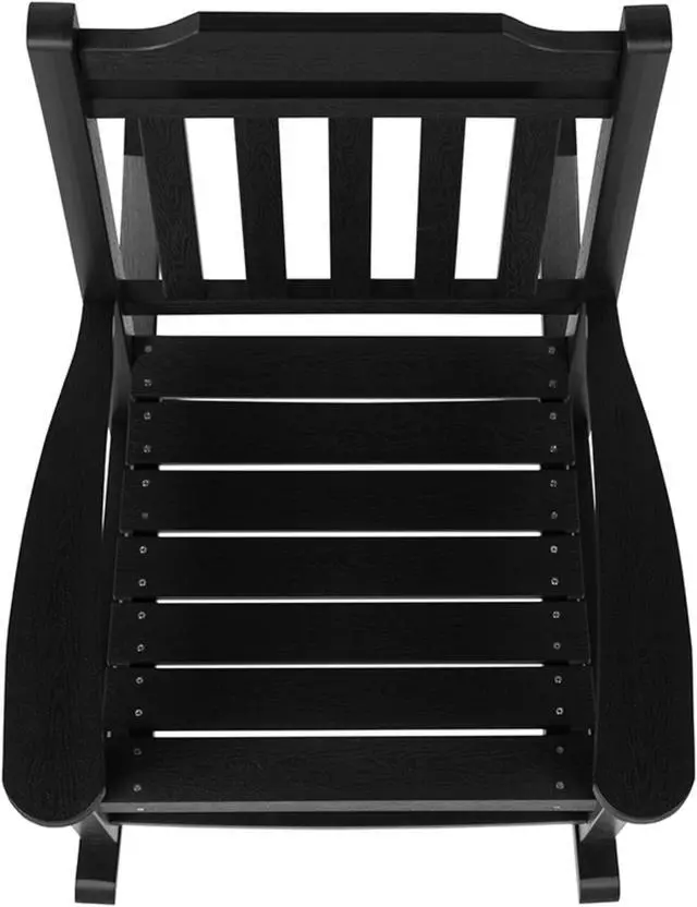 Alt view image 12 of 20 - Winston All-Weather Rocking Chair in Black Faux Wood