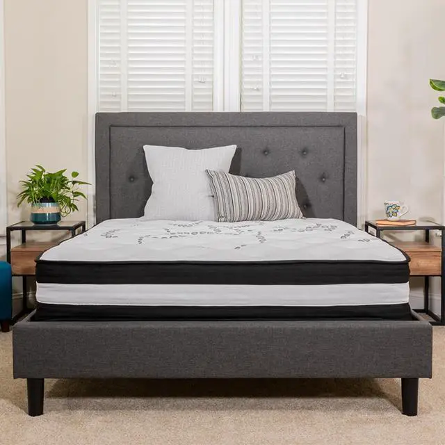 Alt view image 8 of 17 - Capri Comfortable Sleep 10 Inch CertiPUR-US Certified Hybrid Pocket Spring Mattress, King Mattress in a Box